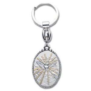  Holy Spirit Key Chain Sterling Silver   Boxed: Everything 