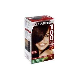 Garnier 100% Color Vitamin Enriched Vibrant Color, Soft Mahogany Brown 