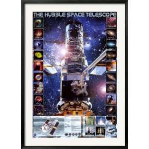 Hubble Telescope Framed Poster Print, 31x43