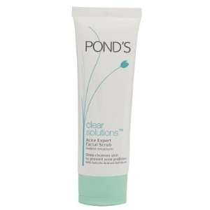  Ponds Clear Solutions Ance Expert Facial Scrub Foam 100g 