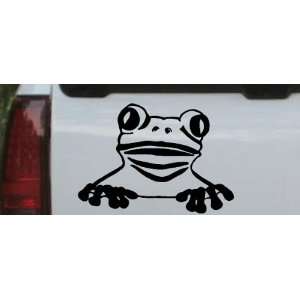 Tree Frog Animals Car Window Wall Laptop Decal Sticker    Black 14in X 