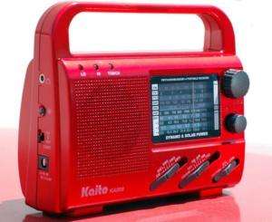 Hot New Red Solar AM FM SW Radio w/ Aviation Weather & LED Flashlight 