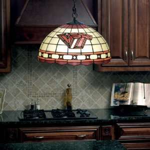 Virginia Tech Tiffany Hanging Lamp