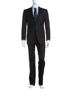 Hickey Freeman Pinstripe Suit, Charcoal  