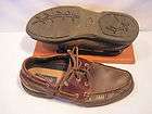 MENS FRENCH SHRINER BOAT SHOES LEATHER UPPERS BROWN 11 W