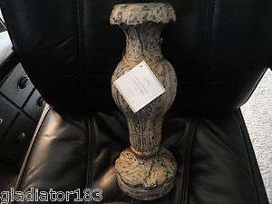 Pottery Barn PAINTED WOOD PILLAR HOLDER MEDIUM NWT~SOLD OUT ON LINE 