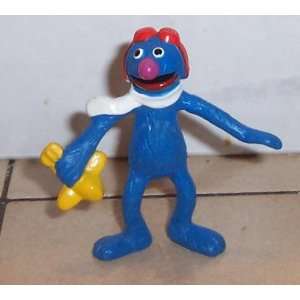  Vintage 80s Muppets Sesame Street Grover PVC Figure Jim 