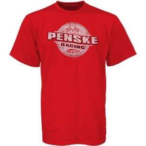  Penske Racing Red Vintage Sponsor T shirt Sports 