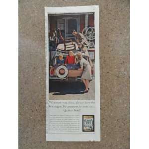 motor oil, Vintage 60s print ad (family/antique shop)Original vintage 