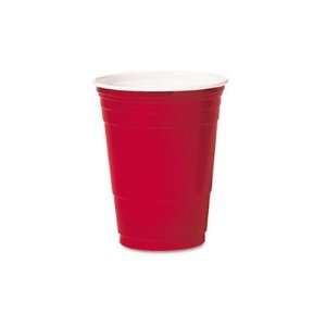  Solo Cups SLOP16RLRCT Plastic Party Cold Cups, 16 Ounces, Red 