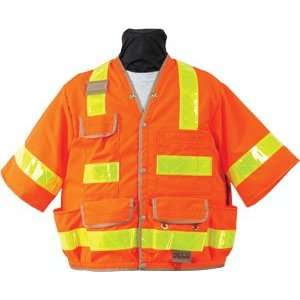   8368 Series Class 3 Safety Vest (8368 66 FOR   J fluorescent orange