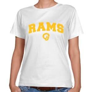  NCAA Angelo State Rams Ladies White Logo Arch Classic Fit 
