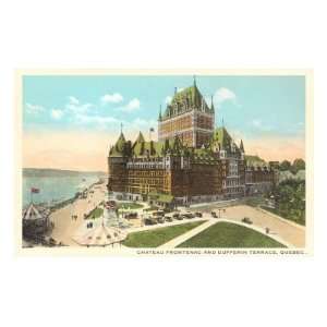 Chateau Frontenac, Dufferin Terrace, Quebec Premium Poster Print, 12x8