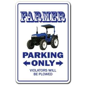   ~Novelty Sign~ parking signs farm tractor gift Patio, Lawn & Garden