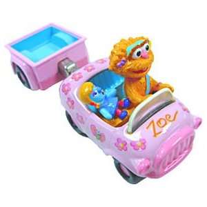  Take Along Sesame Street Zoe Car and Trailer: Toys & Games