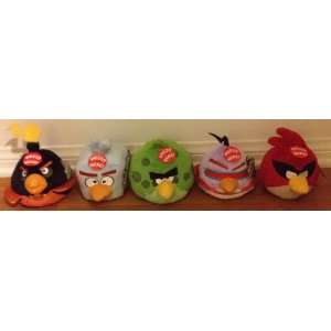  Angry Birds Space 5 Inch DELUXE Plush with sound Set of 5 