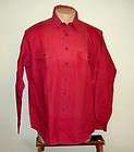 Mens NWOT NEW St. Johns Bay Size LARGE Maroon Long Sleeve Button Down 