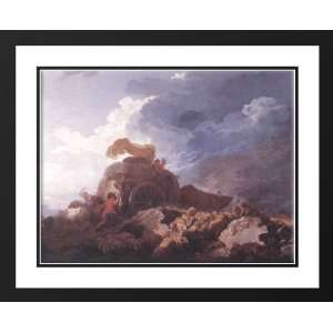  Fragonard, Jean Honore 24x20 Framed and Double Matted The 