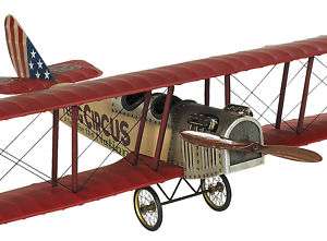 WWI Jenny Flying Circus Aircraft Collectible Wood Model  