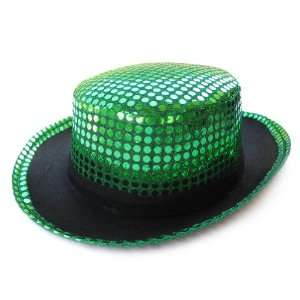  Green Sequin Top Hat ~ Halloween Costume Accessories: Toys 