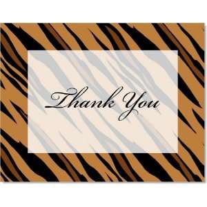  Fashionable Tiger Print Thank You Cards