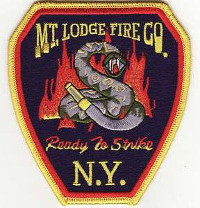 NY Mt. Lodge New York Fire Company Patch *New*  
