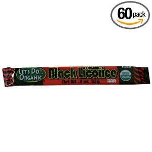 Lets Do Organic Black Organic Licorice, Bar, 0.8 Ounce Unit (Pack of 