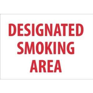 M701RB   Designated Smoking Area, 10 X 14, .050 Rigid Plastic 