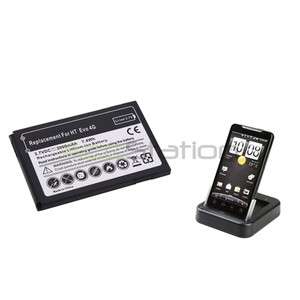 For HTC Sprint EVO 4G Battery+Cradle Dock Charger USB  