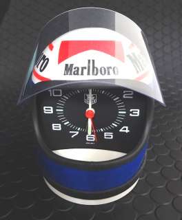 Super Rare  Alain Prost Tag Heuer Vintage F1 Helmet Alarm Clock New 