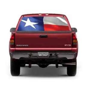  View Thru Texas Flag Window Graphic: Automotive