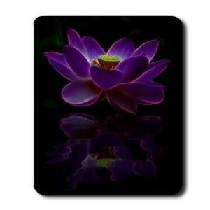 Moonlight Lotus Flower Art Mousepad by  Office 