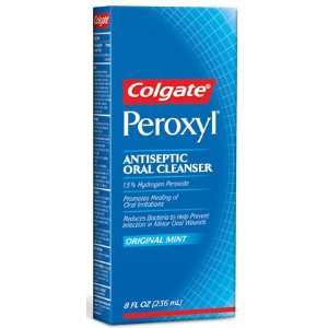 F0498008 Rinse Mouth Peroxyl Antiseptic Mint 8oz Per Bottle by Colgate 