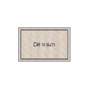  Door Mat Cat is Nuts for Cat Lovers Patio, Lawn 
