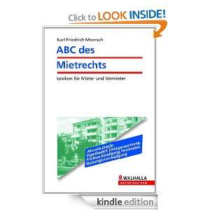 ABC des Mietrechts Lexikon für Mieter und Vermieter (German Edition 