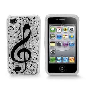  Silicon I Phone Cover   G Clef (Music Note)   Height4.5 