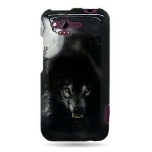  WIRELESS CENTRAL Brand Hard Snap on Shield With WOLF NIGHT 