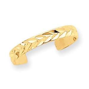  14k Diamond Cut Toe Ring   JewelryWeb Jewelry