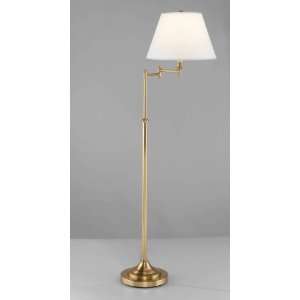  Robert Abbey Natural Brass Swing Arm Floor Lamp
