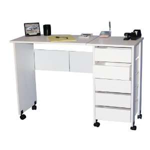  Venture Horizon Mobile Desk/Workstation White Office 
