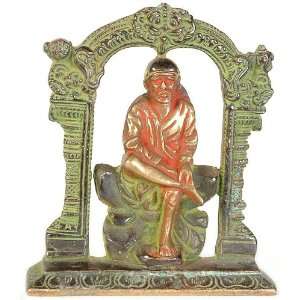  Shirdi Sai Baba   Brass Sculpture: Home & Kitchen