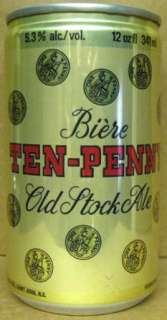 TEN PENNY OLD STOCK ALE Biere Beer CAN, CANADA 10 Coins  