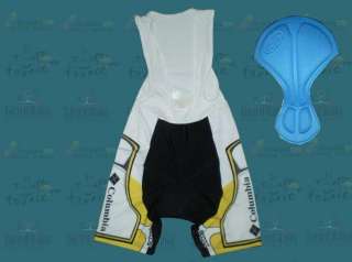 New Sports Team Yellow/Black Cycling Padded Short Bib Pants/Shorts 