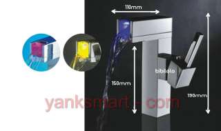 NO Need Battery tap 3 Colours LED Light Faucet YS 8049  