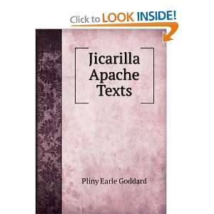  Jicarilla Apache Texts Pliny Earle Goddard Books