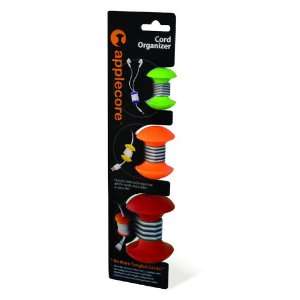  AppleCore Cable Organizer 3 Pack Combo (Green, Orange, Red 