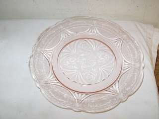 Antique Depression Royal Lace Pink 10 Dinner Plate VFC  