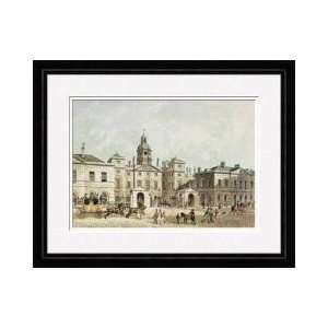 View Of The Horse Guards From Whitehall Engraved By Jc Sadler Framed 