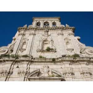 Church Facade, Ortygia, Syracuse, Sicily, Italy, Europe Architecture 