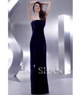JSSHAN Sexy Velvet Silk Formal Evening Gown Prom Dress  